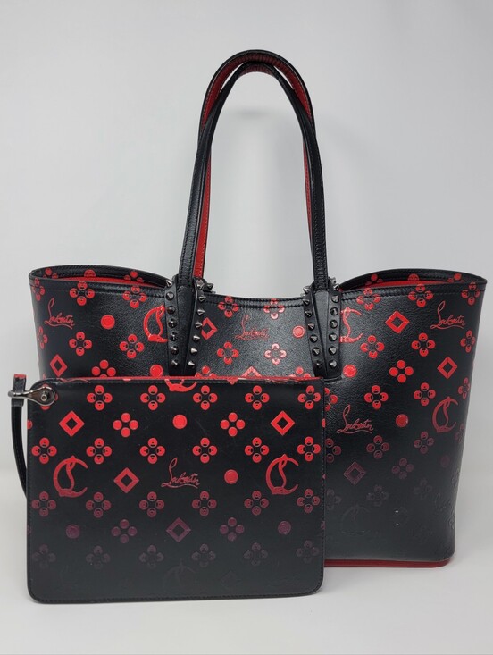 Christian Louboutin Handbags - CHRISTIAN LOUBOUTIN Ombre Cabata Leather × Rubber Tote Bag | Limited Edition